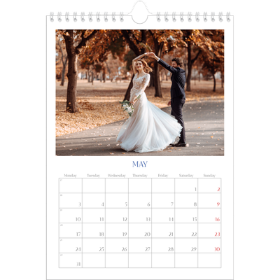 A4 Photo Calendar — Cobalt classic [May]