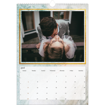 A3 photo calendars — Classic Marble [April]