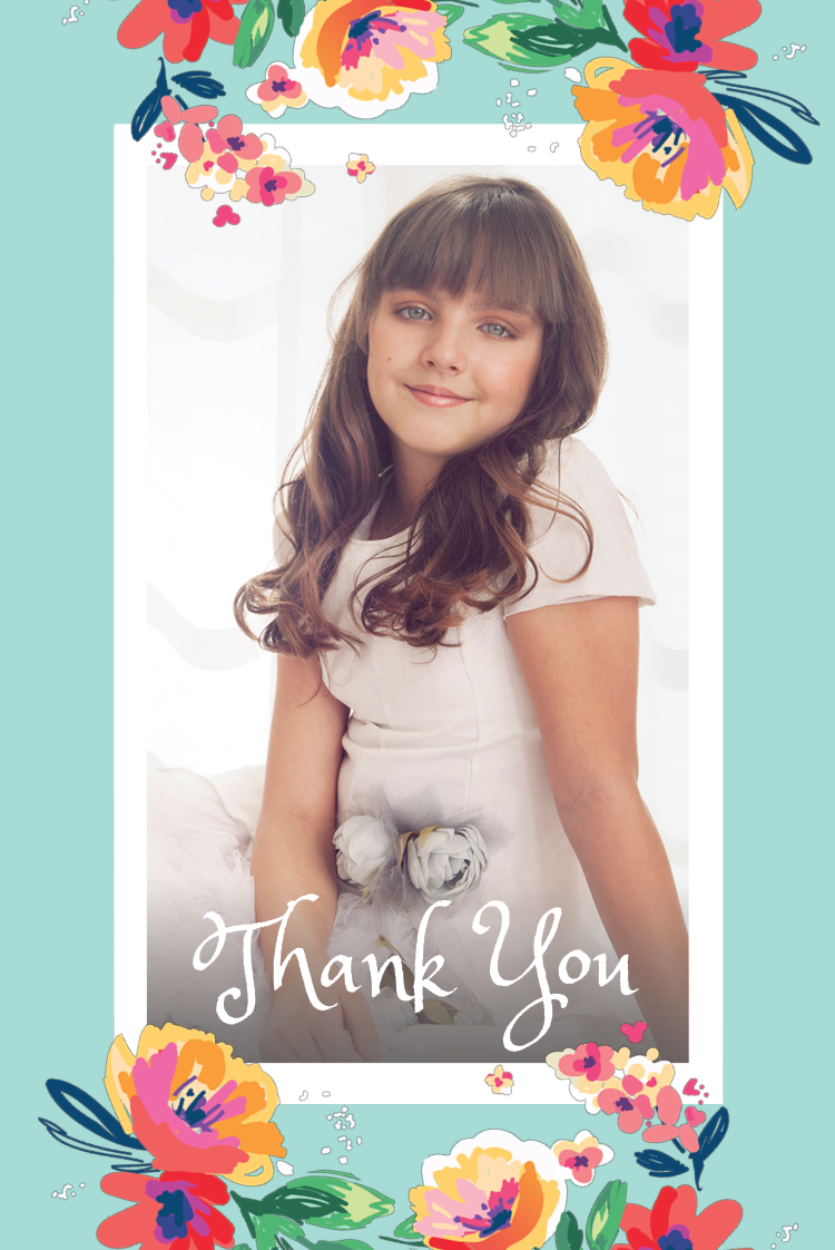 Thank you cards — Pretty flowers