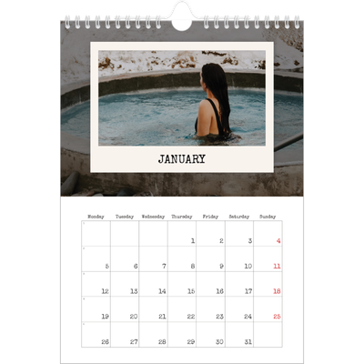 A4 Photo Calendar — The portrait edit [January]