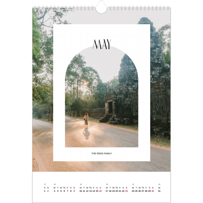 A3 photo calendars — The open arch [May]