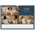 A3 Photo Calendar — Slate and serifs [April]