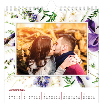 Square Photo Calendar — Flower frames