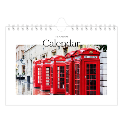 A5 Landscape Photo Calendar — My travelogue [cover]