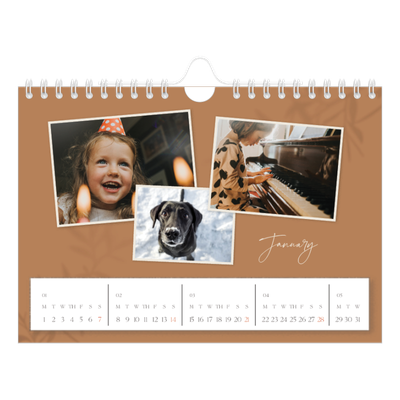 A5 Landscape Photo Calendar — Down to earth [January]