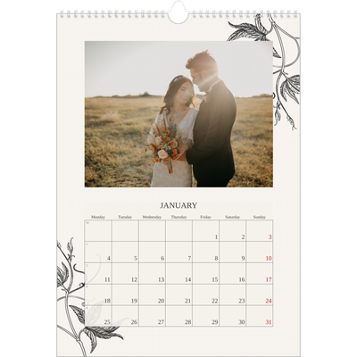 A3 photo calendars — Ink & ivy [January]