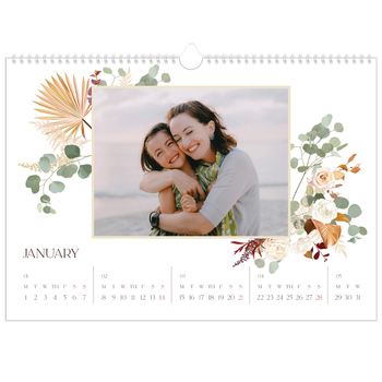 A3 Landscape Photo Calendar — Boho