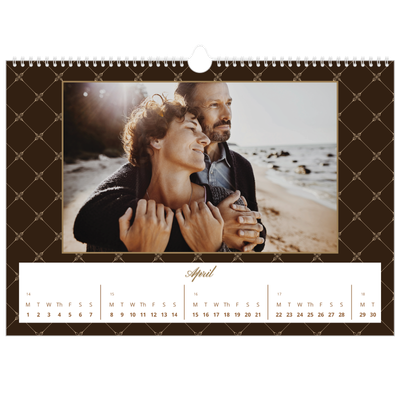 A3 Photo Calendar — Vintage monochrome [April]