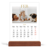 Easel Desk Calendar Portrait  — Big gold text [February]
