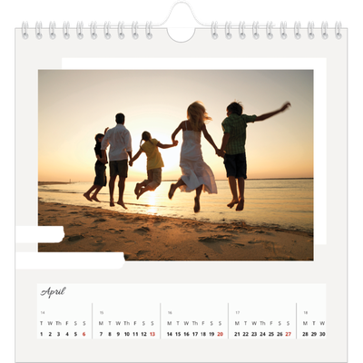 Square calendars  — Muted tones [April]