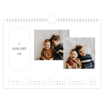 A4 Landscape Photo Calendar — Making plans
