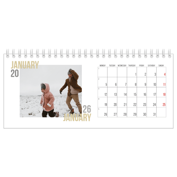 Desk Photo Calendar — Couple type