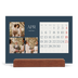 Easel Desk Calendar Landscape  — Slate and serifs [April]