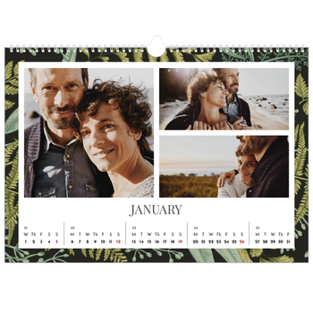 A3 Landscape Photo Calendar — Floral wallpapers