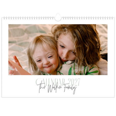 A3 Photo Calendar — Mixed typography [cover]