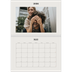 A4 Double Photo Calendar — Simple ivory [cover]