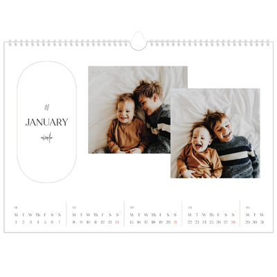 A3 Photo Calendar — Making plans [January]