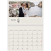 A4 Double Photo Calendar — Initials in bloom [May]