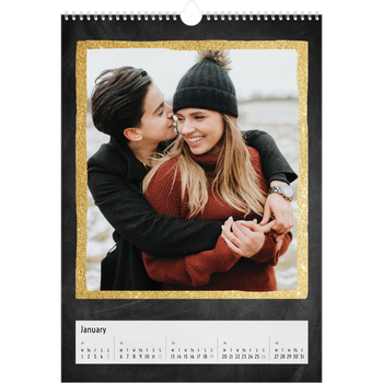 A3 Photo Calendar — Glitter frames