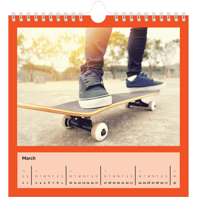 Square calendars  — Bright and bold [March]