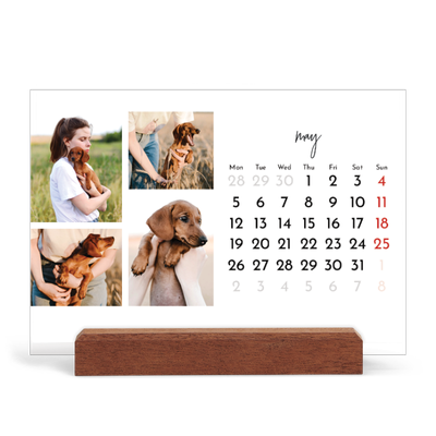 Easel Desk Calendar Landscape  — Photo arrangements [cover]