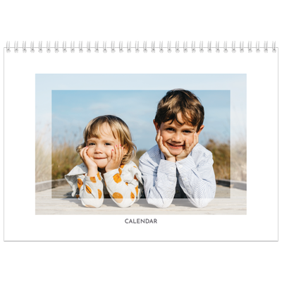A4 Double Photo Calendar — Clear frame [cover]