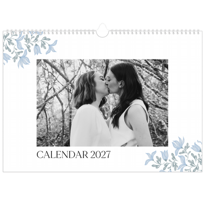 A3 Photo Calendar — Elegant floral [cover]
