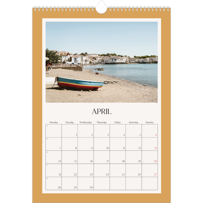 A3 photo calendars — Classic colours [April]