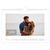 A4 Landscape Photo Calendar — Date box overlay [January]