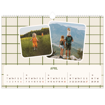 A3 Photo Calendar — Retro patterns [April]