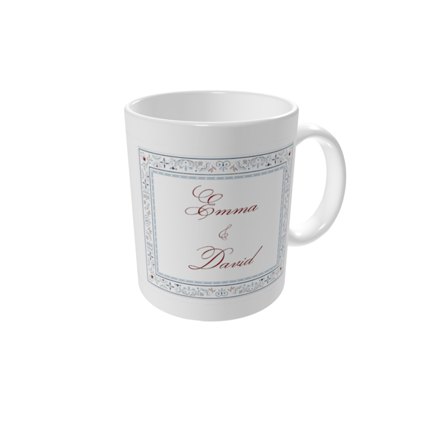 Personalised mugs — Ornate tile
