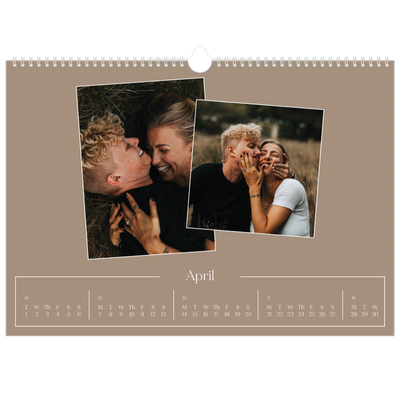 A3 Photo Calendar — Crafted memories [April]