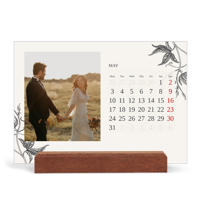 Easel Desk Calendar Landscape  — Ink & ivy [cover]