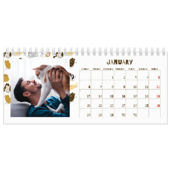 Desk Photo Calendar — Playful kitten