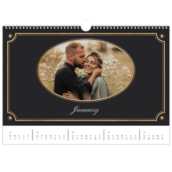 A3 Landscape Photo Calendar — Vintage classic