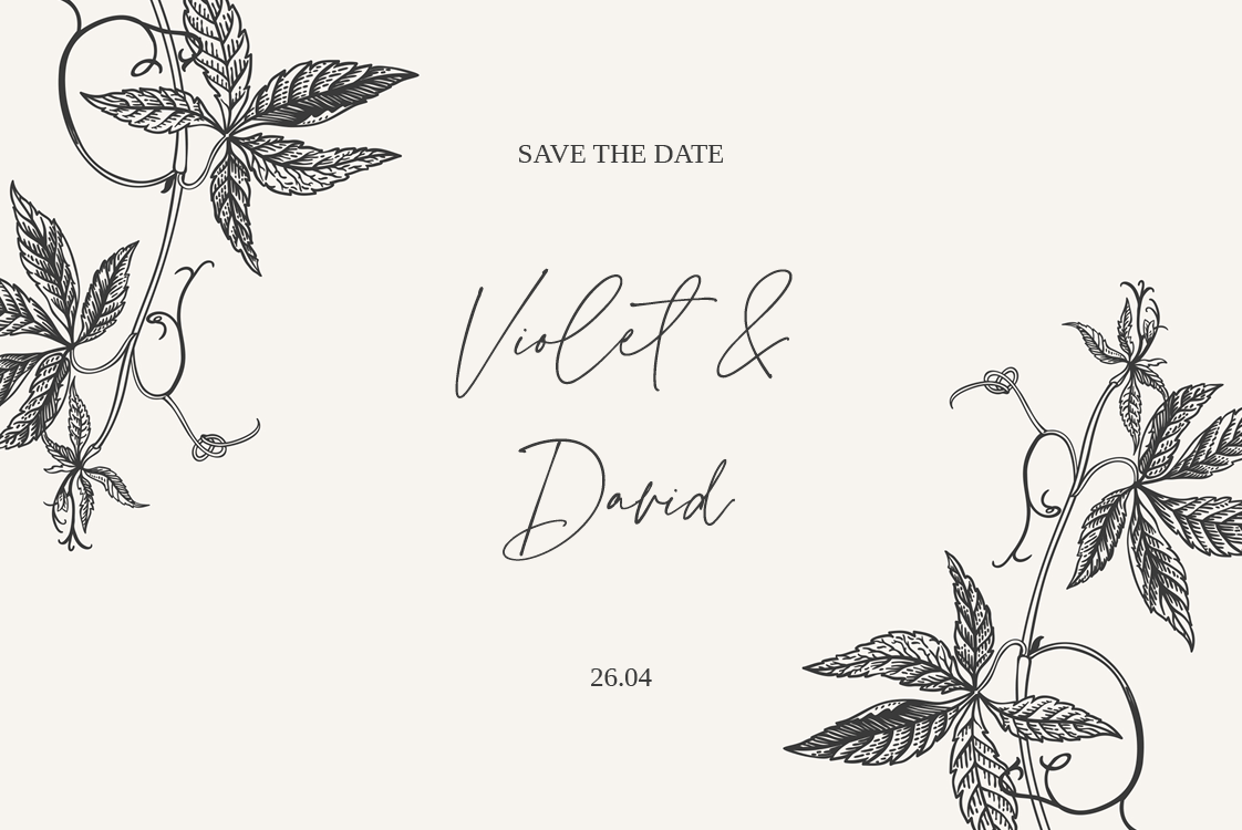 Save the date — Ink & ivy