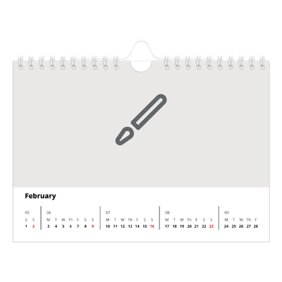 A5 Landscape Photo Calendar — Design your own product [February]