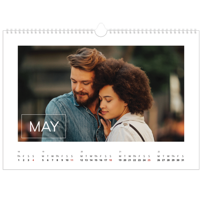 A3 Photo Calendar — Date box overlay [cover]