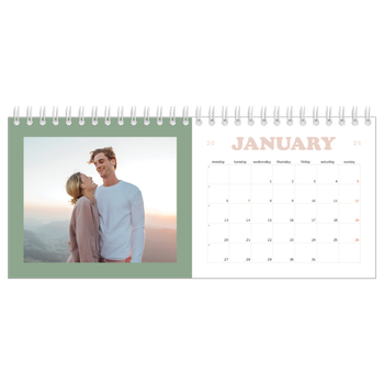 Desk Photo Calendar — Retro frames