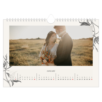 A4 Landscape Photo Calendar — Ink & ivy