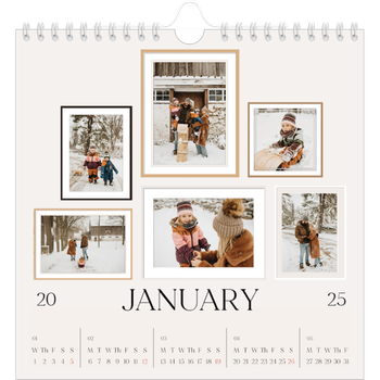 Square Photo Calendar — Wall photo gallery