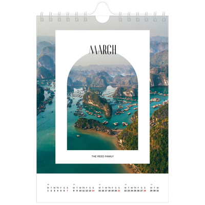 A5 Photo Calendar — The open arch [March]