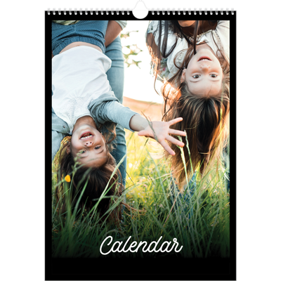A3 photo calendars — Black minimal [cover]