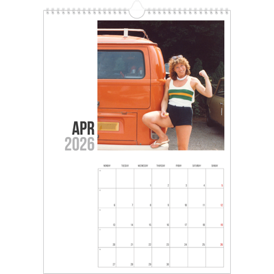 A3 photo calendars — Abbreviated text [April]