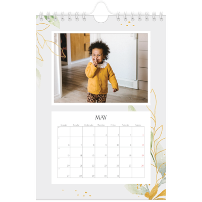 A5 Photo Calendar — Floral splash [cover]