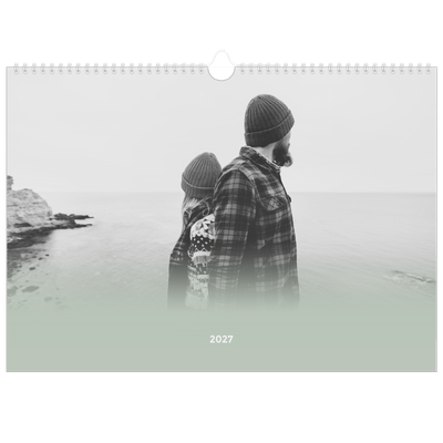 A3 Photo Calendar — Misty green [cover]