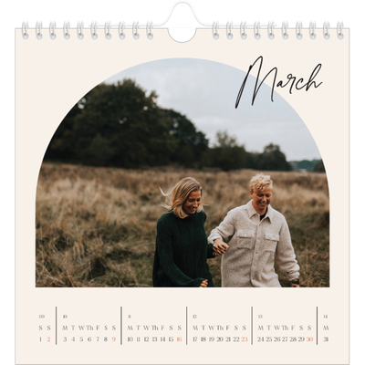 Square calendars  — Arch memories [March]