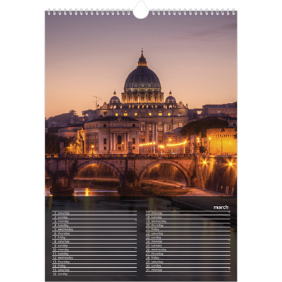 A3 photo calendars — Complements [March]