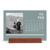 Easel Desk Calendar Landscape  — Contemporary bold [February]
