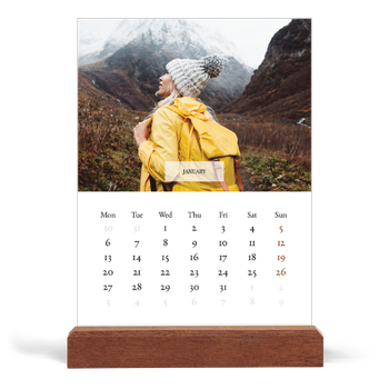 Easel Desk Calendar Portrait — Classic calendar